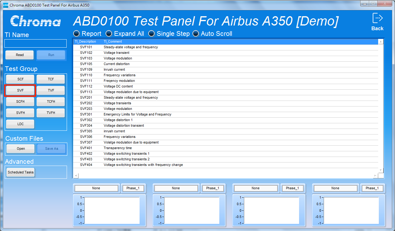 Chroma ABD0100.1.8.1 Aerospace Test Softpanel SVF